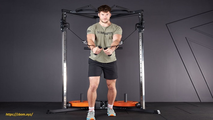Chest fly of the Cable Crossover Machine