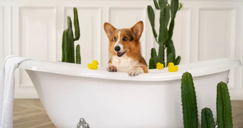 Bathing French Bulldog to Control Shedding Bathing French Bulldog to Control Shedding