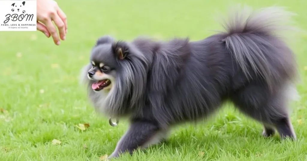 Patience is a Virtue in Training a Blue Pomeranian Dog