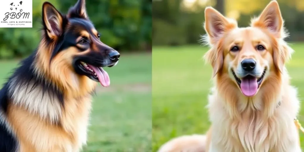 How German Shepherds and Golden Retrievers Look Different